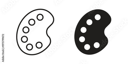 Palette icon for web and application. EPS10