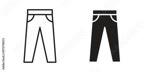 Pants icon for web and application. EPS10