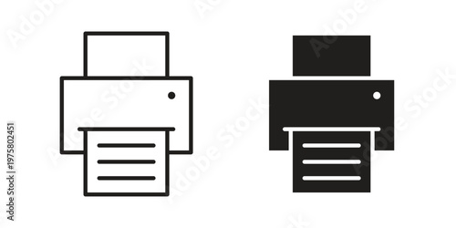 Print button icon for web and application. EPS10
