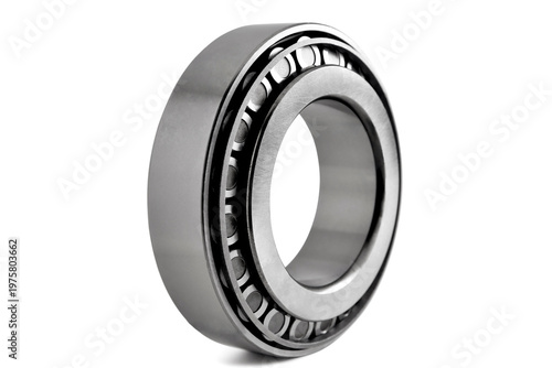 Obraz na płótnie roller cone-shaped bearing on a white background, spare part for cars and mechan
