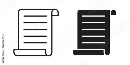 Scroll icon for web and application. EPS10