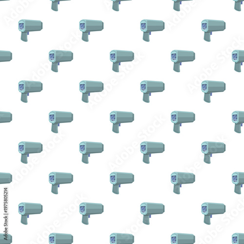 Infrared thermometer devices forming a repeating pattern, monitoring body temperature