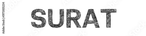 Sketch Surat text design element