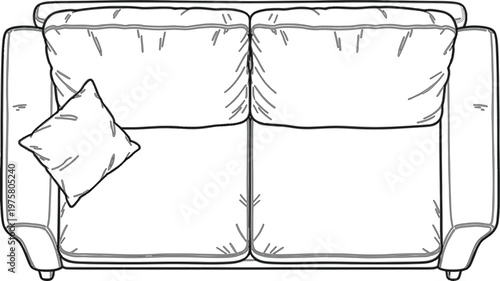 Cozy Sofa Illustration