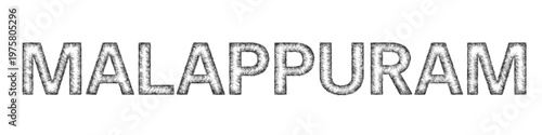 Sketch Malappuram text design element