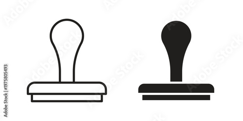 Stamp icon for web and application. EPS10