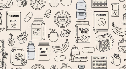 Food and drink nutrition labels.