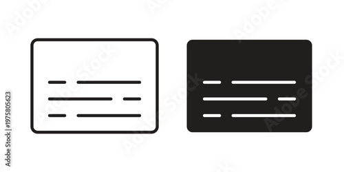 Subtitles icon for web and application. EPS10