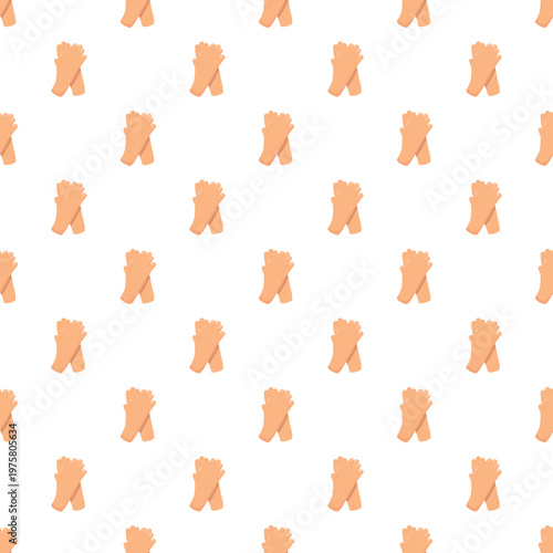 Clapping hands creating a seamless pattern on a white background, symbolizing applause and success