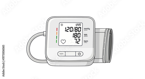 Digital Blood Pressure Monitor Device.