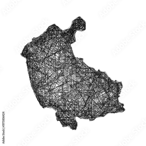 Sketch Stirling outline map design