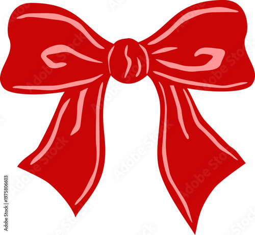 christmas bells with red ribbon