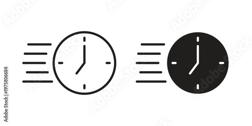 Time fast icon for web and application. EPS10
