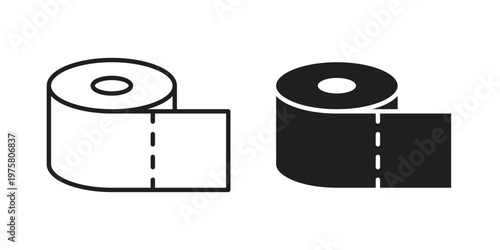 Toilet Paper icon for web and application. EPS10