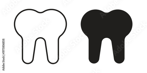 Tooth icon for web and application. EPS10