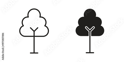 Tree icon for web and application. EPS10