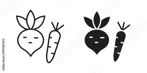 Vegetable icon for web and application. EPS10