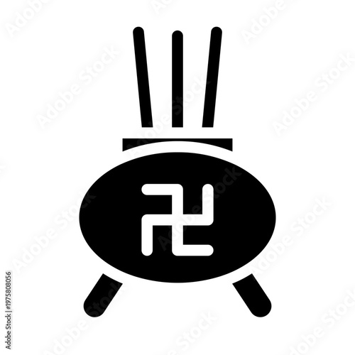 incense glyph icon