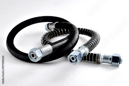hydraulic hose on white background car hydraulic system hose