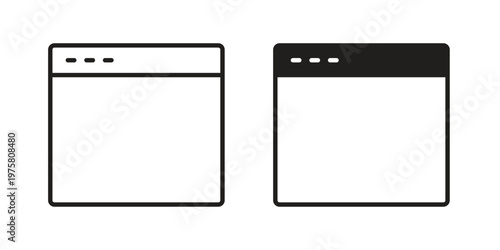 Web page icon for web and application. EPS10