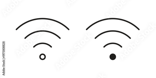 Wifi Signal icon for web and application. EPS10