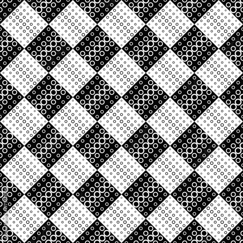 Geometrical monochrome abstract circle pattern background design