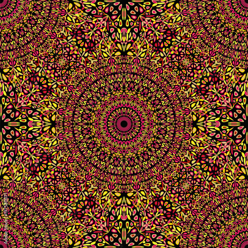 Bohemian abstract geometrical mandala ornament pattern background