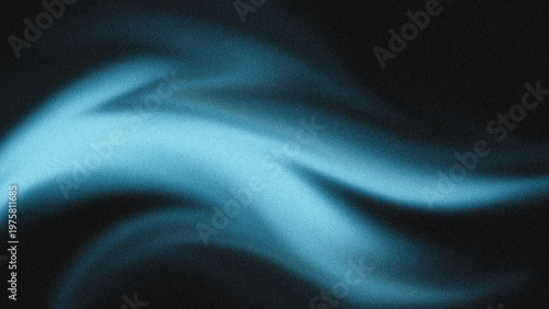 Foto Abstract Grainy Gradient Background with Blue Waves and Cinematic Texture
