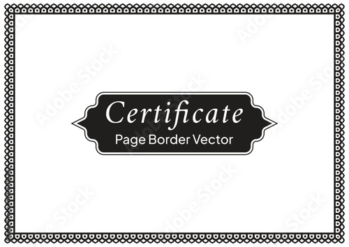 Decorative Page Border Design and Ornamental Frame Vector