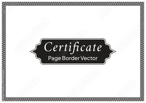 Decorative Page Border Design and Ornamental Frame Vector