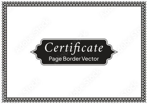 Decorative Page Border Design and Ornamental Frame Vector