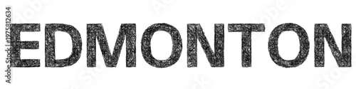 Sketch Edmonton text design element
