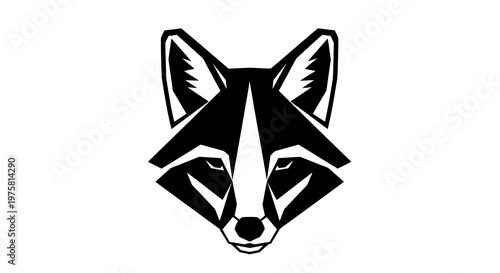Stylized geometric fox head logo