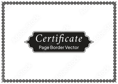 Decorative Page Border Design and Ornamental Frame Vector