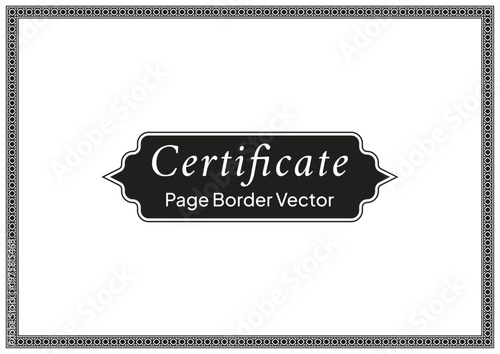 Decorative Page Border Design and Ornamental Frame Vector