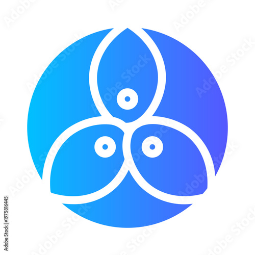 Three Jewels gradient icon