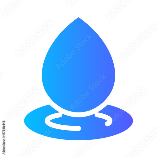 water drop gradient icon
