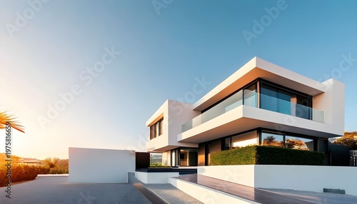 modern apartment building with sky