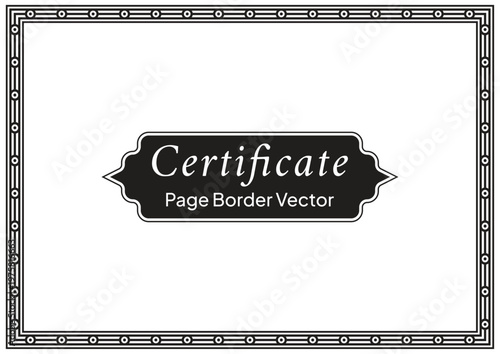 Decorative Page Border Design and Ornamental Frame Vector