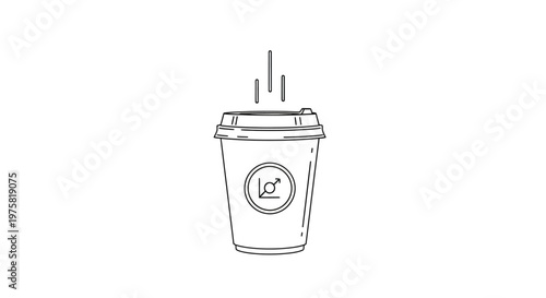 Drawing of a coffee cup.