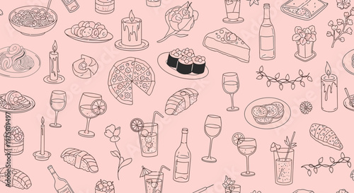 Food and drink illustration collection.