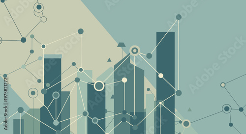 A modern, graphic illustration conveys connectivity and strategic planning. Ideal for marketing materials, website design, or social media campaigns n