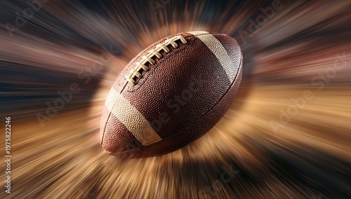 American Football in Motion - A Dynamic Sports Image.