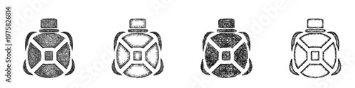 Sketch canteen icon design set