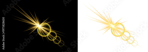 Radiant starburst a dynamic explosion of light and color on black background