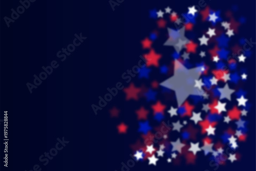 Patriotic starry background a celebration of american independence and national pride