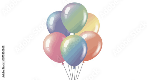 Colorful Balloons Bunch - Festive Celebration and Party Decoration