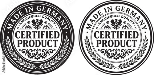 Made in Germany premium quality stamp badge