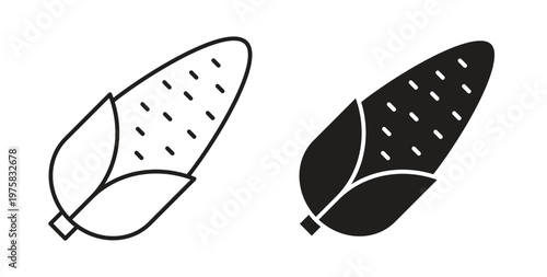 Corn icon vector design elements. icon in flat and line style.