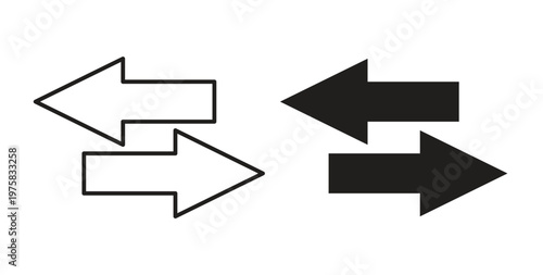 Data transfer icon vector design elements. icon in flat and line style.